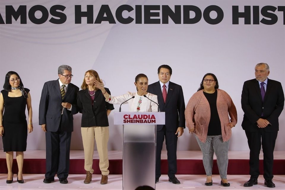 La candidata en el anuncio.