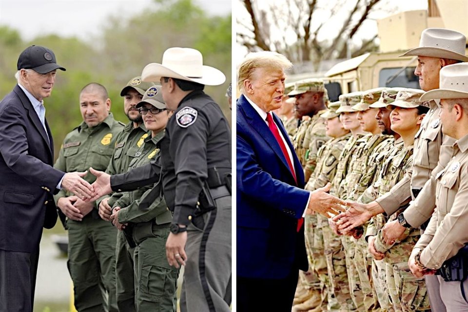 Tanto el Presidente Biden tanto el ex Mandatario Trump visitaron la frontera con México.