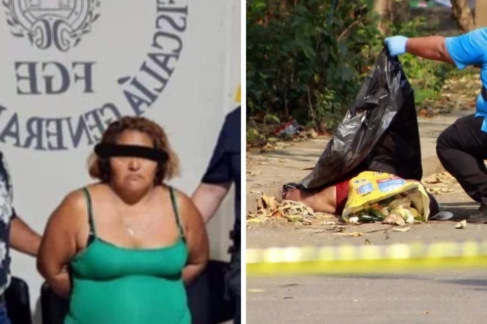 La mujer fue detenida en una cuartería cerca de donde se localizaron restos humanos.