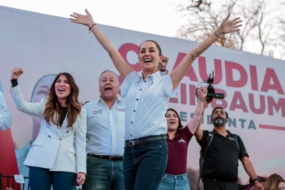 Durante el mitin, Sheinbaum pidió ayuda a los chihuahuenses para llevar a cabo el llamado Plan C.