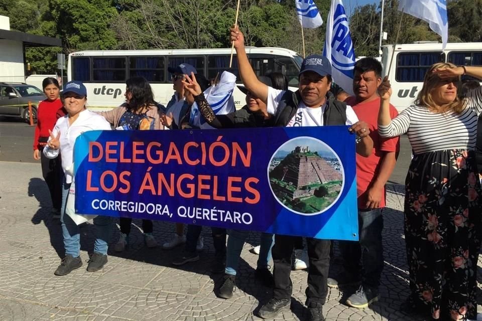 Seguidores y militantes panistas del municipio de Corregidora.