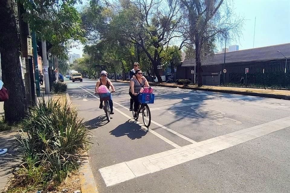 Activistas y usuarios señalaron que la ciclovía sobre la Calle Laguna de Términos mejora la calidad de vida.