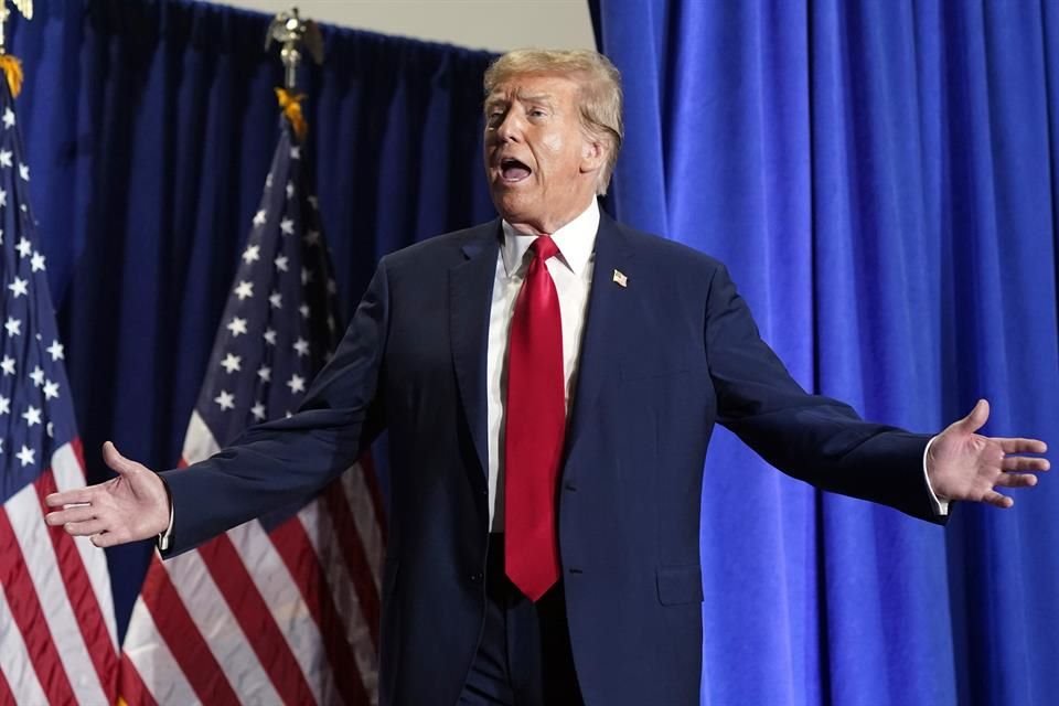 El ex Presidente Donald Trump durante un evento de campaña el 2 de marzo del 2024.