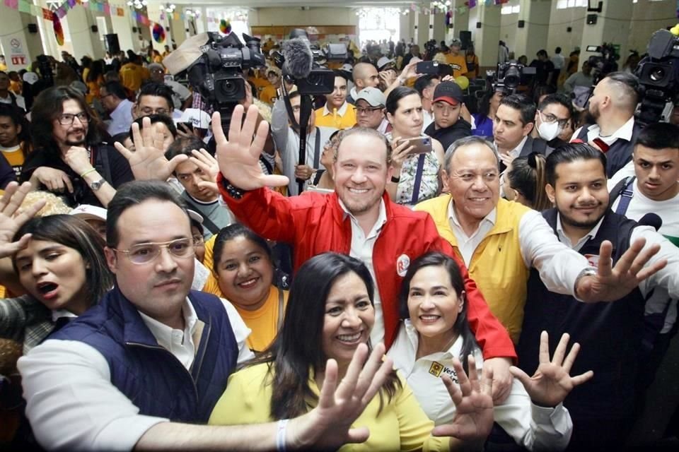 El candidato Santiago Taboada agradeció el apoyo de RSP.