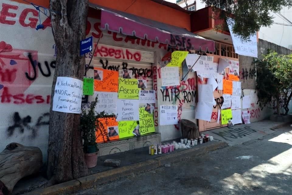 Vecinos escucharon gritos de ayuda y notaron a la ex pareja de Azul salir alterado del domicilio.