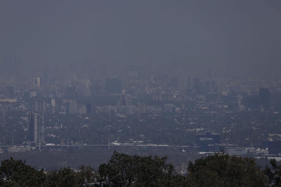 Así luce la contaminación desde la Colonia 2 de Octubre, en la Alcaldía Tlalpan.