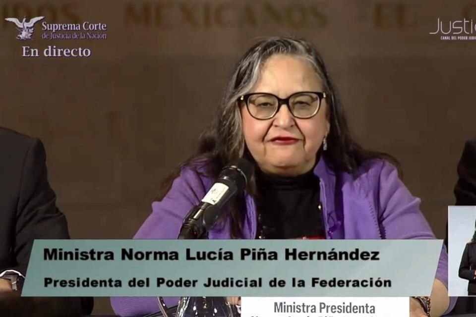 Norma Piña, Ministra presidenta de la Corte, se pronunció nuevamente por defender la independencia del Poder Judicial frente a otros poderes.