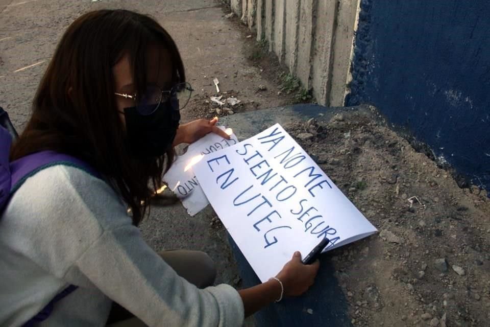 Estudiantes de la UTEG manifiestan que ya no se sienten seguros dentro de las instalaciones del Centro Universitario UTEG.