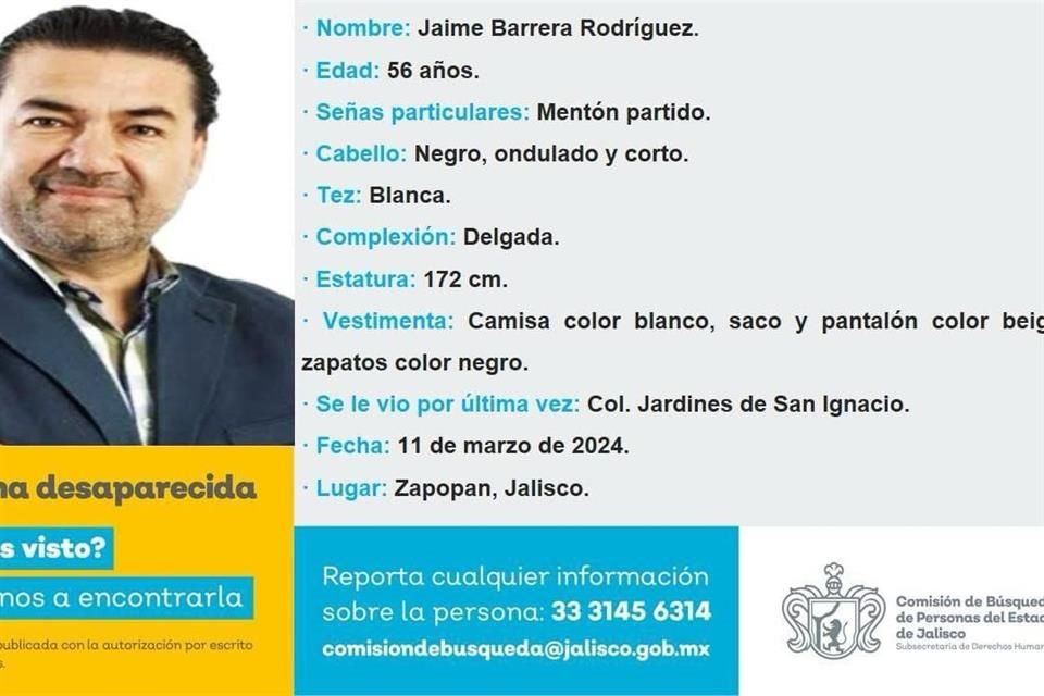 A casi 20 horas de la desaparición del periodista Jaime Barrera Rodríguez, la Fiscalía no ha dado información oficial sobre la indagatoria.