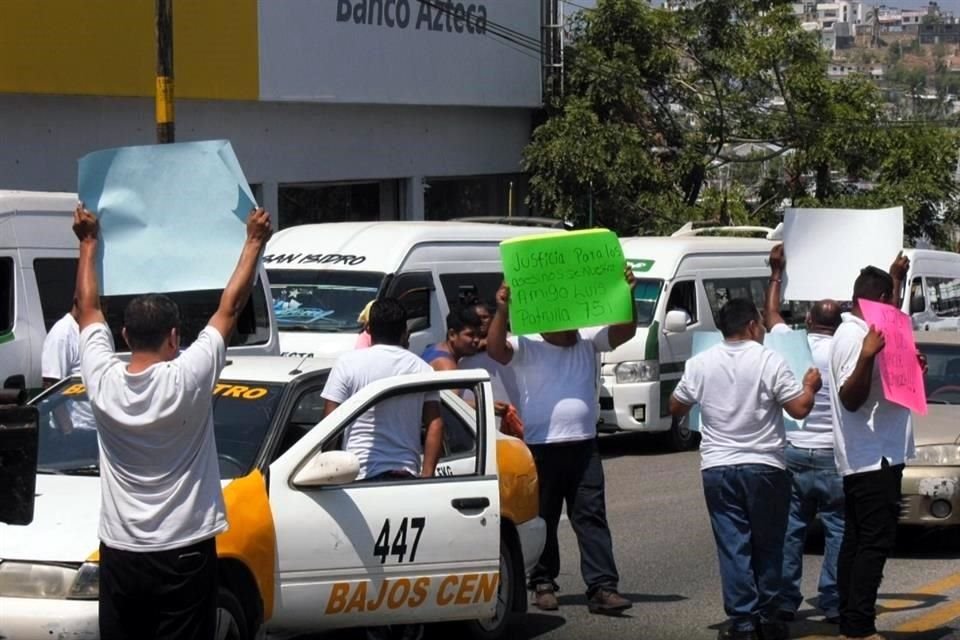 La protesta duró seis horas.