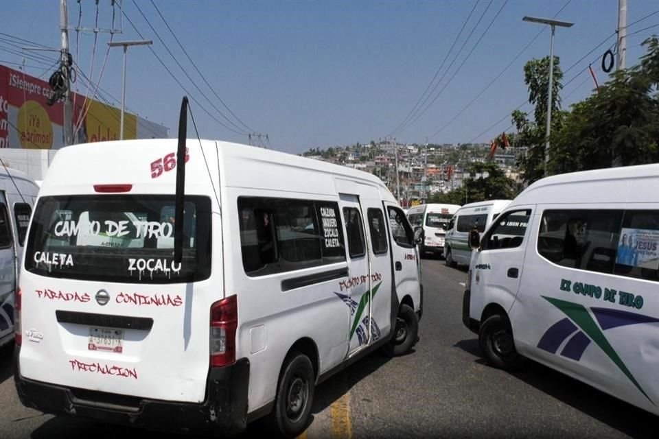 Los transportistas tienen miedo de trabajar y ser detenidos por miembros del crimen orgnizado.