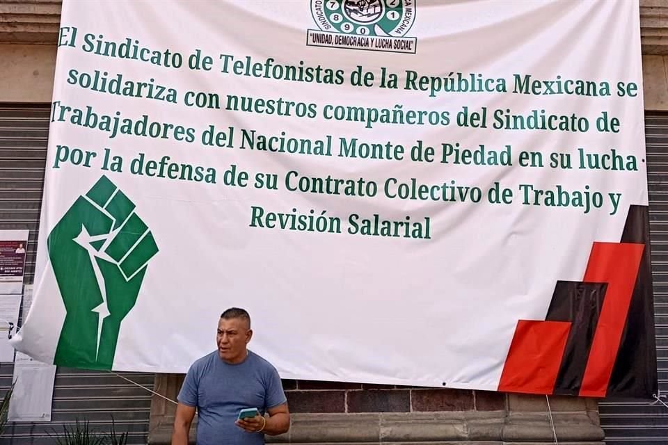 Otros sindicatos, como el de telefonistas, mostraron su apoyo al Sindicato del Monte de Piedad.