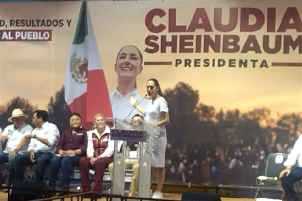 La candidata presidencial Claudia Sheinbaum tuvo un ligero resbalón al confundir Yucatán con Guanajuato durante mitin en puerto de Progreso.