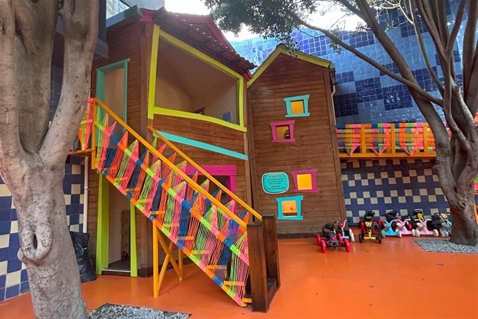 Los espacios al aire libre fueron remodelados para ampliar las opciones de juego de los niños.