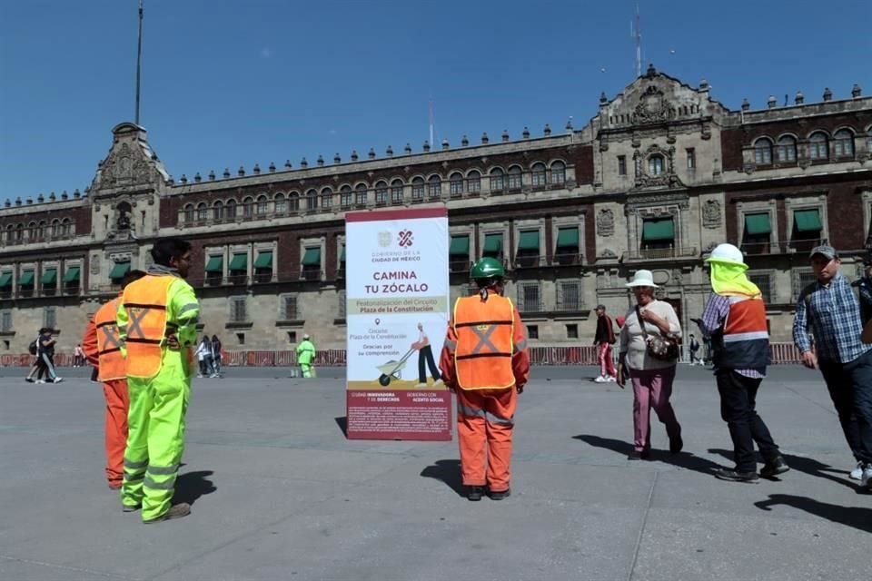 De lunes a viernes se mantendrán los trabajos en tres turnos, por lo que visitantes observarán las áreas confinadas.