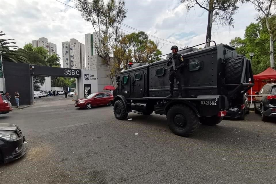 El 'Chori' es trasladado en un vehículo blindado conocido como Rino.