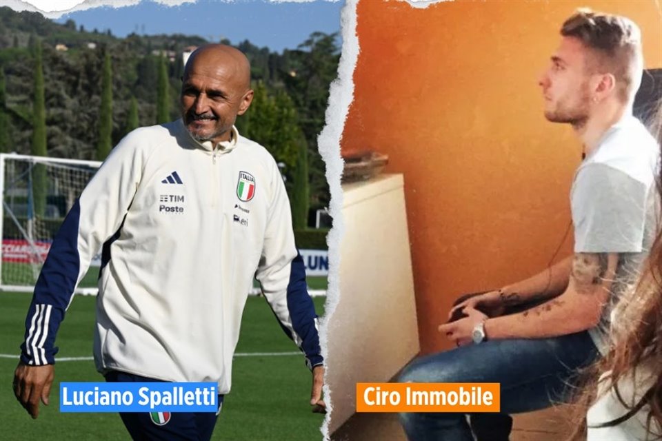 El DT de la Selección de Italia (a la izquierda) prohibió que los futbolistas convocados a la Eurocopa jueguen videojuegos. Algunos, como Ciro Immobile, de la Lazio, disfrutan de este pasatiempo.