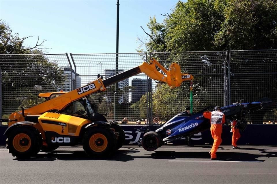 Pese a que él fue el que chocó, Albon será el piloto de Williams en la carrera.