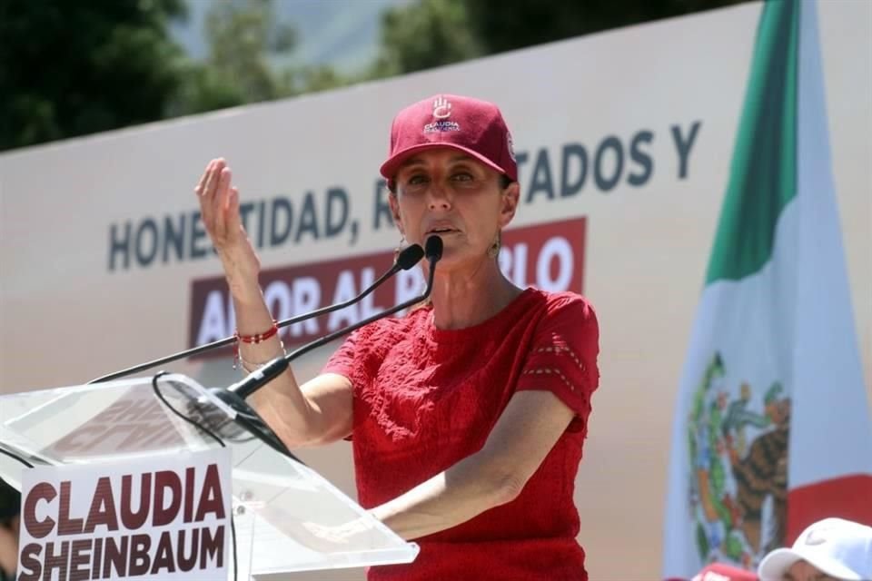 Claudia Sheinbaum, candidata presidencial de la coalición Juntos Hacemos Historia.