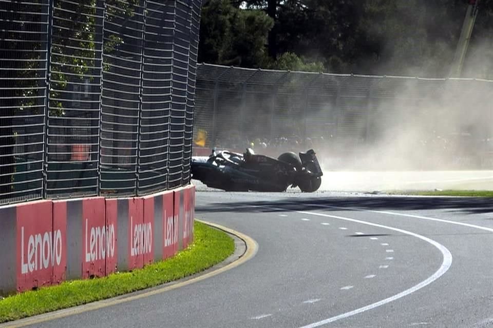 Así terminó George Rusell el GP de Australia.