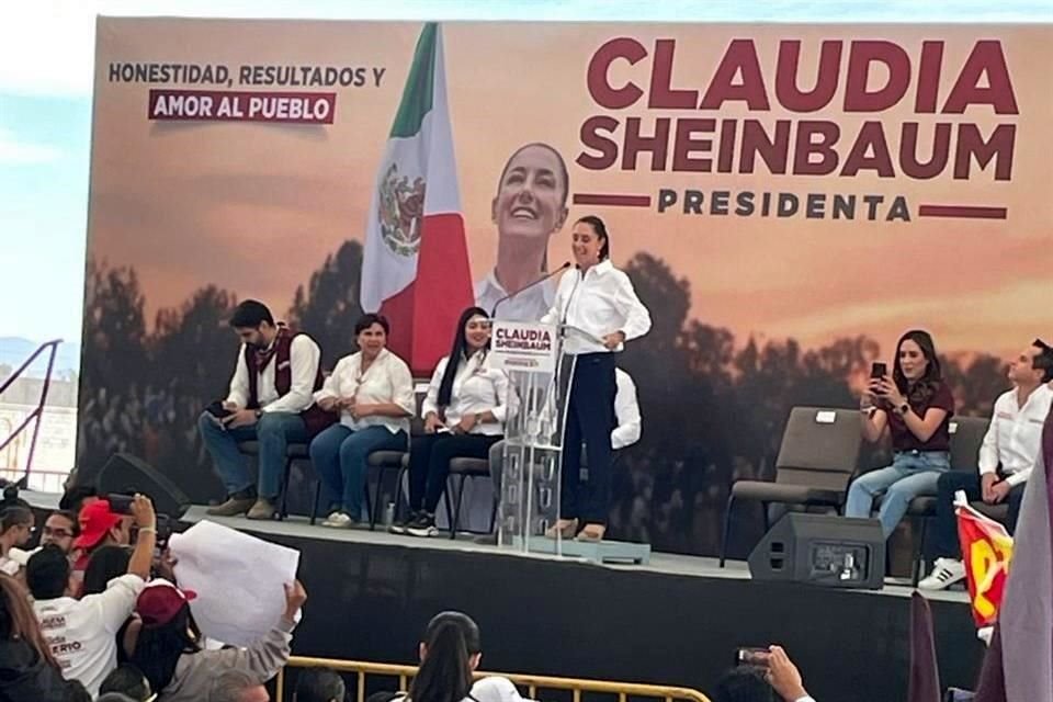 Claudia Sheinbaum, candidata de Morena-PT-PVEM, estuvo en Torreón como parte de su gira electoral.