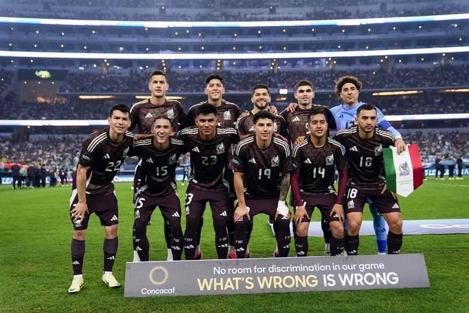 Así arrancó el Tricolor el encuentro en el Estadio de los Vaqueros de Dallas.