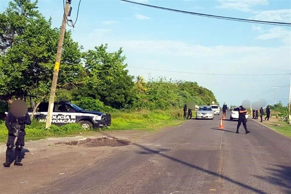La Policía Michoacán mantiene el operativo iniciado ayer.