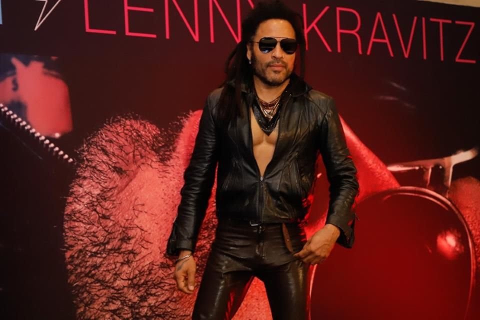 Conferencia de prensa de Lenny Kravitz en CDMX.