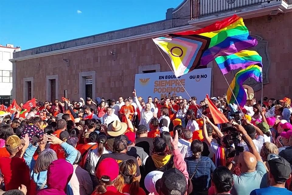 Gerardo Quirino Velázquez Chávez, candidato de Movimiento Ciudadano a la Alcaldía de Tlajomulco, arrancó su campaña en el centro del Municipio.