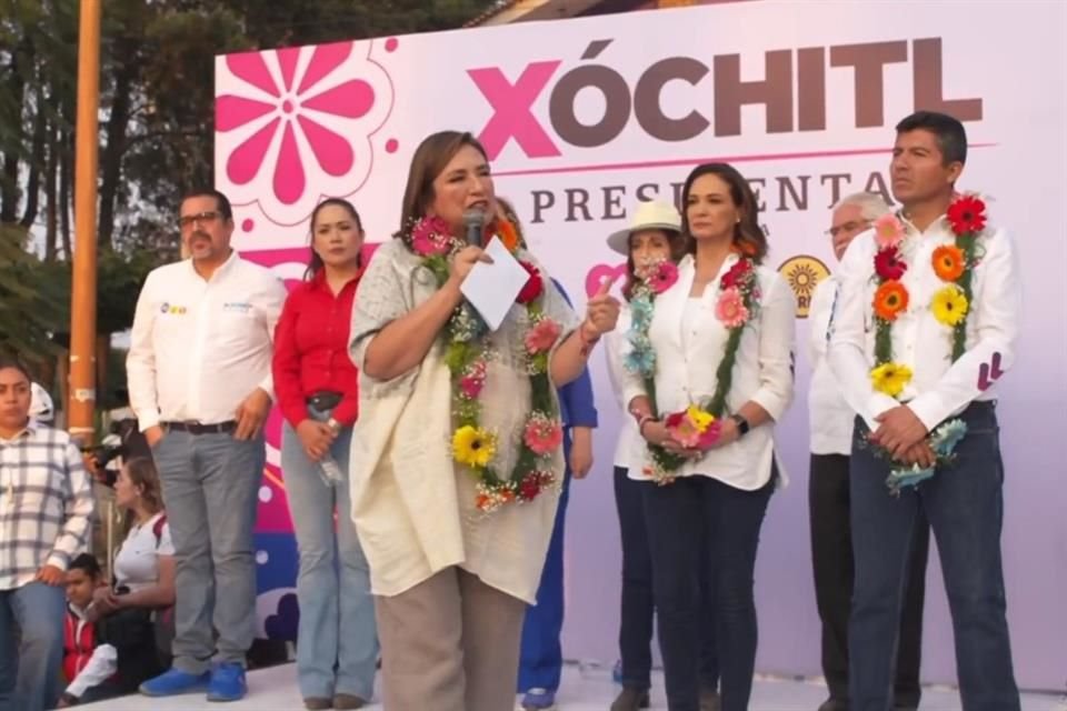 En Puebla, Xóchitl Gálvez prometió que, en caso de llegar a la Presidencia, se encargará de la seguridad y no habrá abrazos a delincuentes.