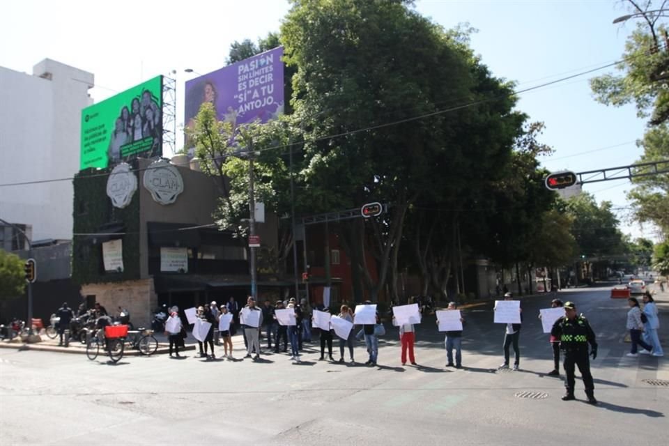 Durante una hora, mantuvieron un cierre en Avenida Chapultepec.