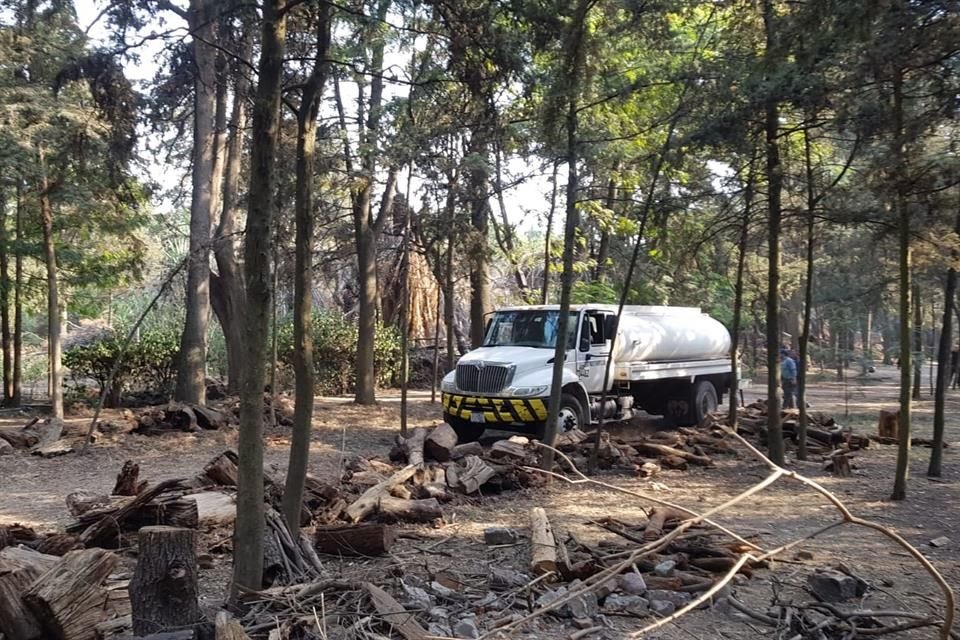 Los trabajadores señalaron que el suministro de agua ha disminuido. 