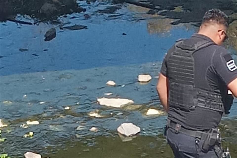 Una bolsa con un cadáver en descomposición fue localizada esta mañana en un arroyo de San Miguel Cuyutlán, de Tlajomulco.