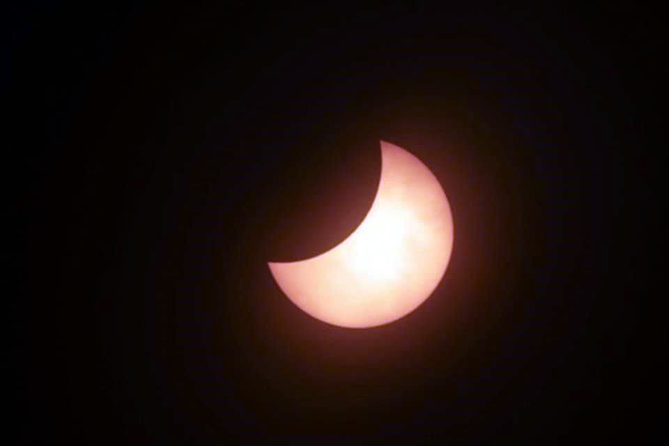 Así fueron captadas las fases del eclipse solar desde Torreón, Coahuila.