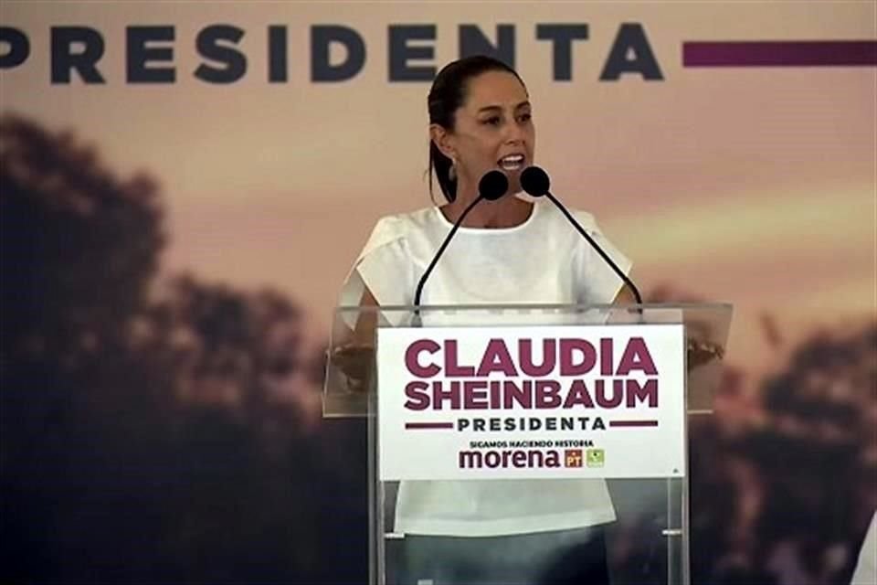 La candidata presidencial de Morena, Claudia Sheinbaum, realizó un evento más en Edomex, ahora en el Municipio de Chimalhuacán.