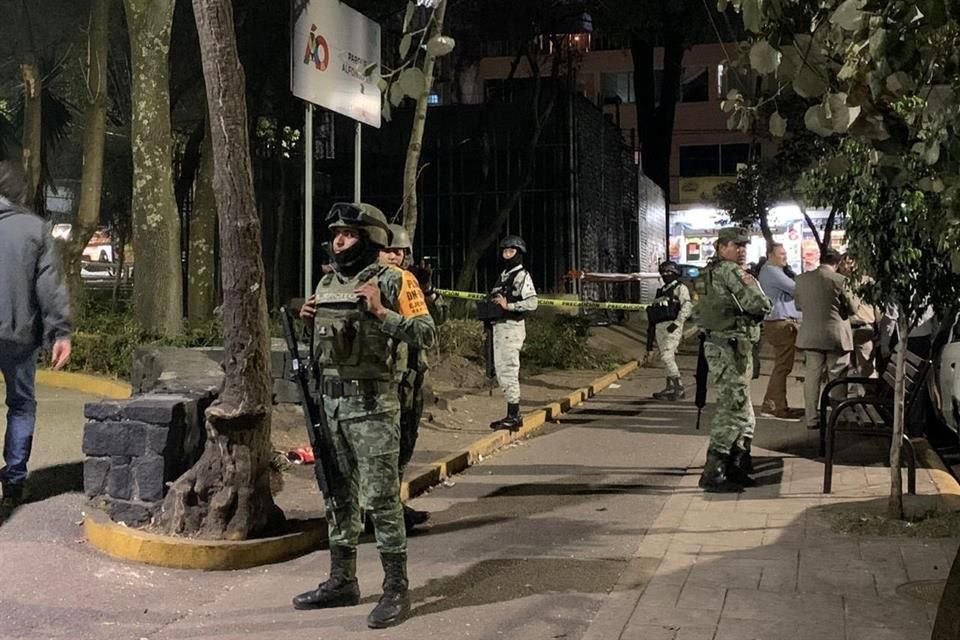 La Guardia Nacional y el Ejército aseguraron esta noche el pozo Alfonso XIII, en Álvaro Obregón.