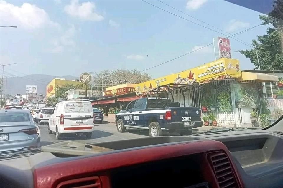 El hecho ocurrió en un autolavado ubicado en la Calzada El Sumidero, en Tuxtla Gutiérrez.