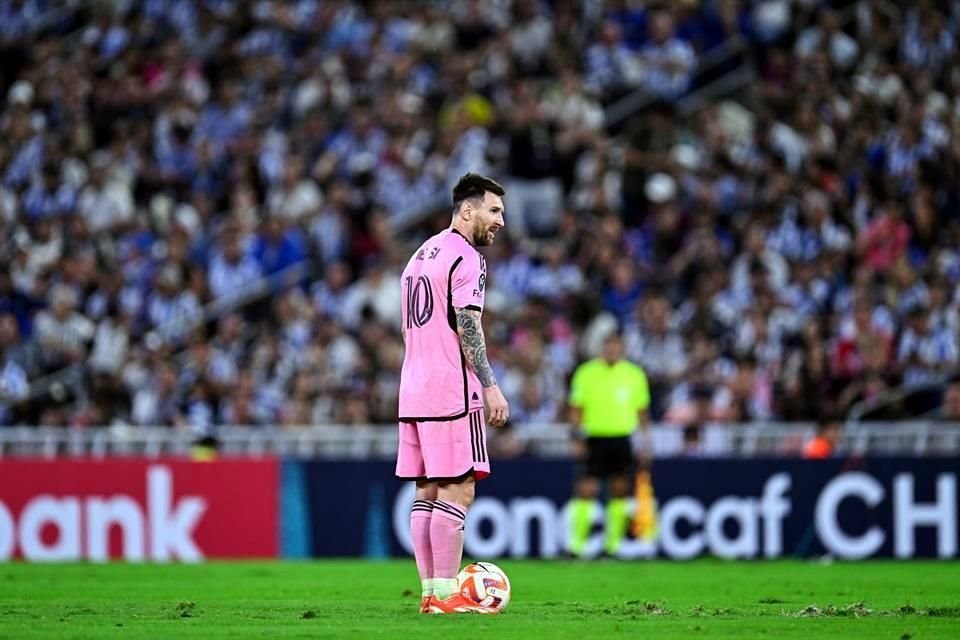 Las postales de Lionel Messi en la derrota del Inter de Miami 3-1 ante Rayados en el Estadio Monterrey.