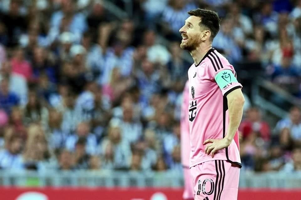 Las postales de Lionel Messi en la derrota del Inter de Miami 3-1 ante Rayados en el Estadio Monterrey.