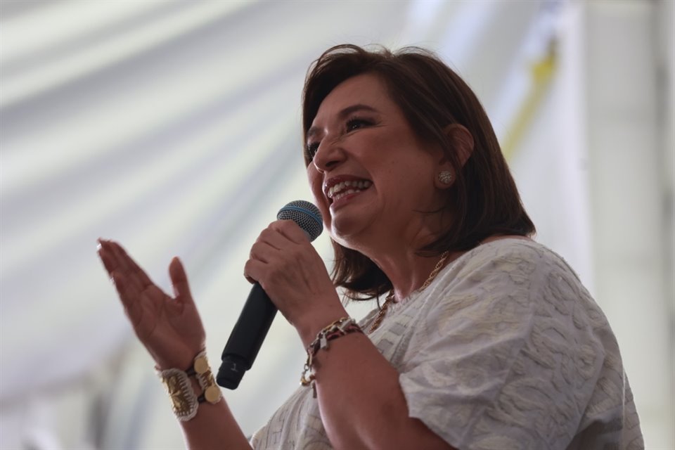 Xóchitl Gálvez, candidata de Oposición de la Presidencia de la República.