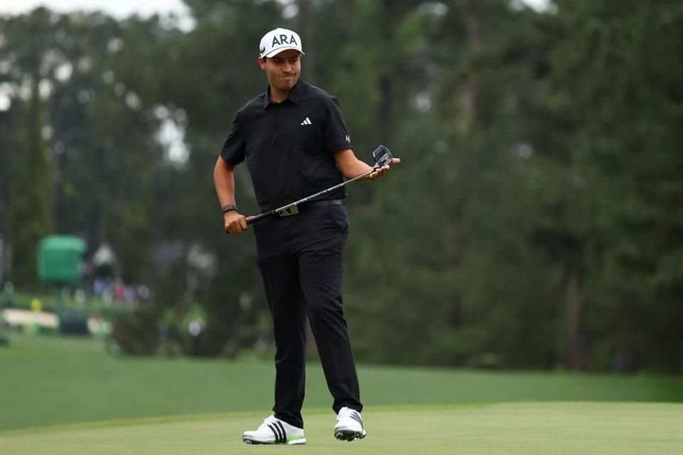 Santiago de la Fuente ya firmó una ronda en el Masters de Augusta, en donde logró 7 bogeys, 9 hoyos en par, un eagle y un birdie.