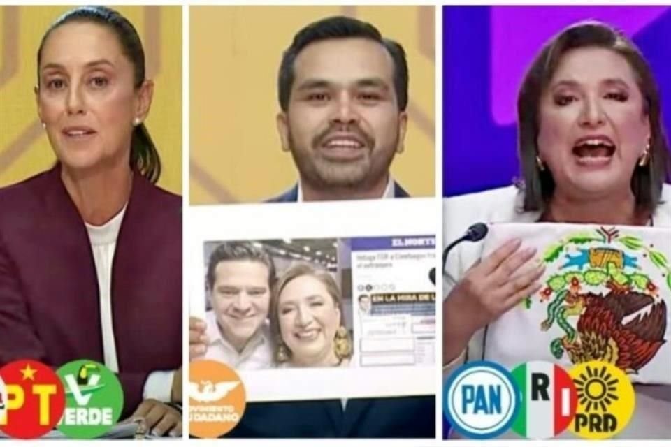 En primer debate, los candidatos intercambiaron 60 acusaciones y señalamientos de corrupción e impunidad, aunque ninguno fue contundente.