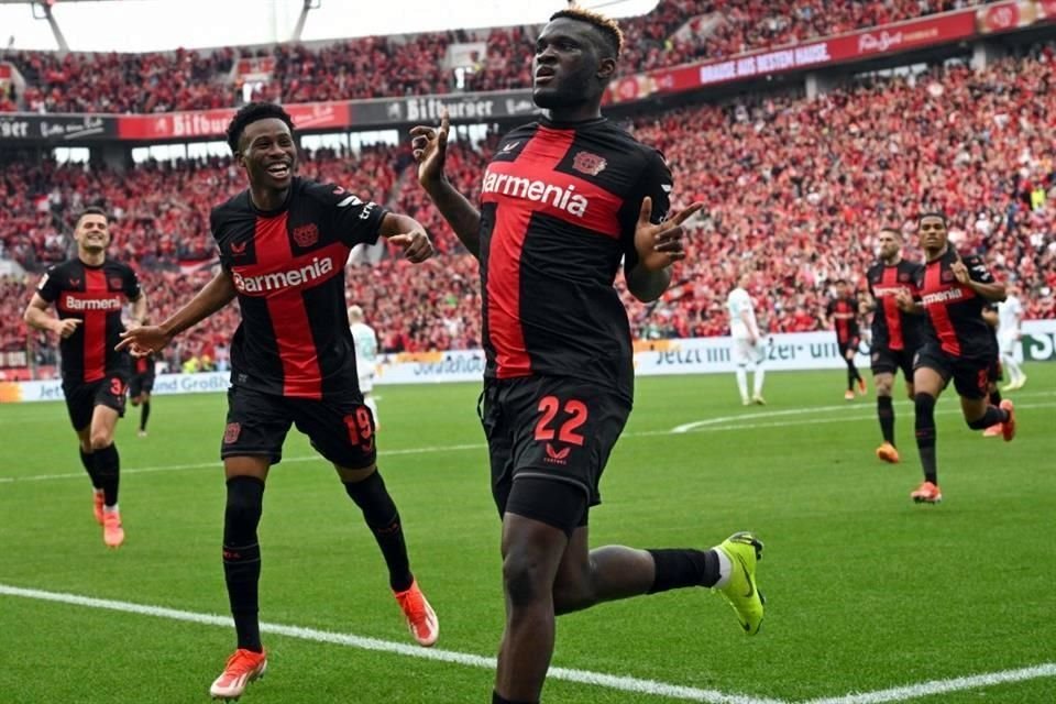 Victor Boniface adelantó al Bayer Leverkusen por medio de un penalti a los 25 minutos.