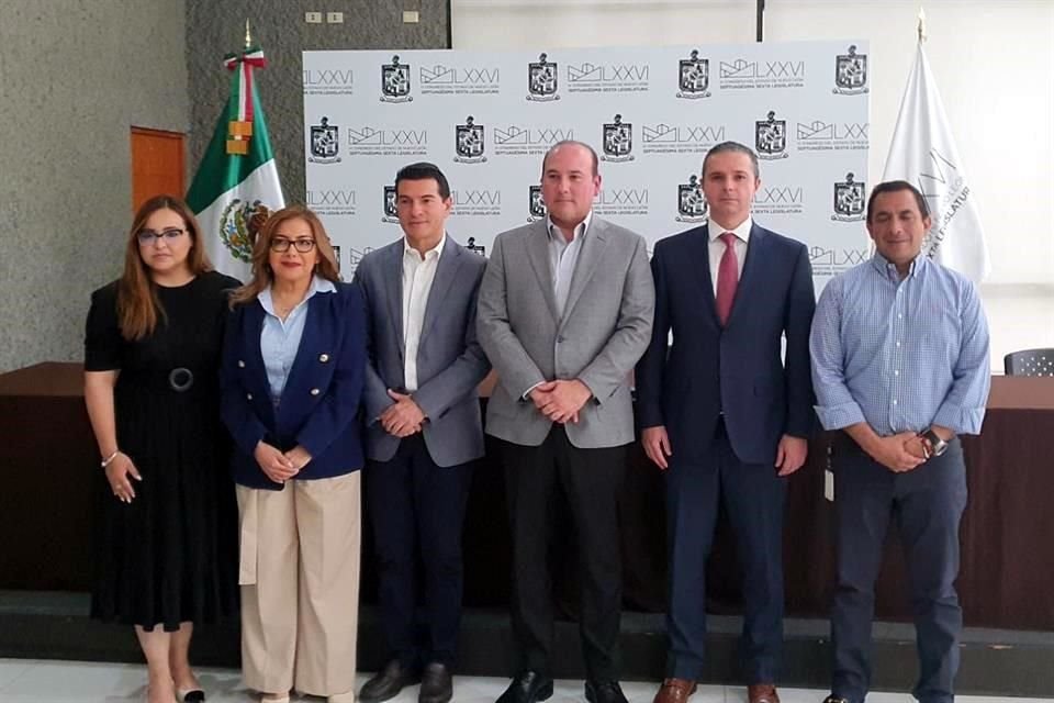 Los titulares de los poderes y organismo autónomos del Estado realizaron una rueda de prensa.