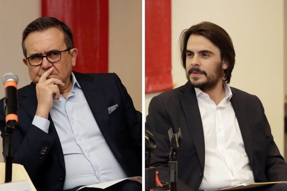 Ildefonso Guajardo y Braulio López, representantes de asuntos internacionales de Xóchitl Gálvez y Jorge Álvarez Máynez, respectivamente.