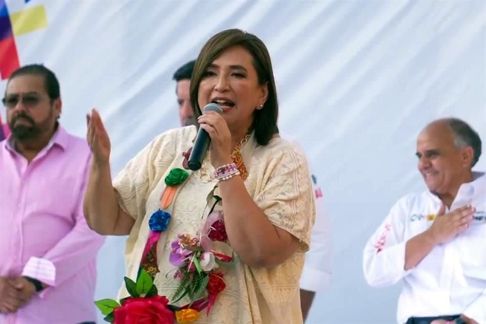 La abanderada de la Oposición dijo que Morena abandonó Acapulco tras el paso de 'Otis'.