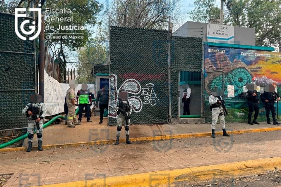 El pozo permanecerá cerrado y en constante vigilancia de la Guardia Nacional.