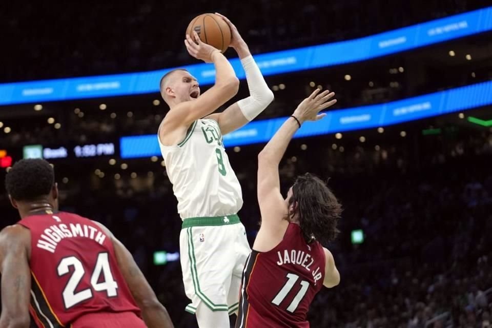 Jaime Jáquez Jr. destacó en el duelo de este domingo ante los Celtics.