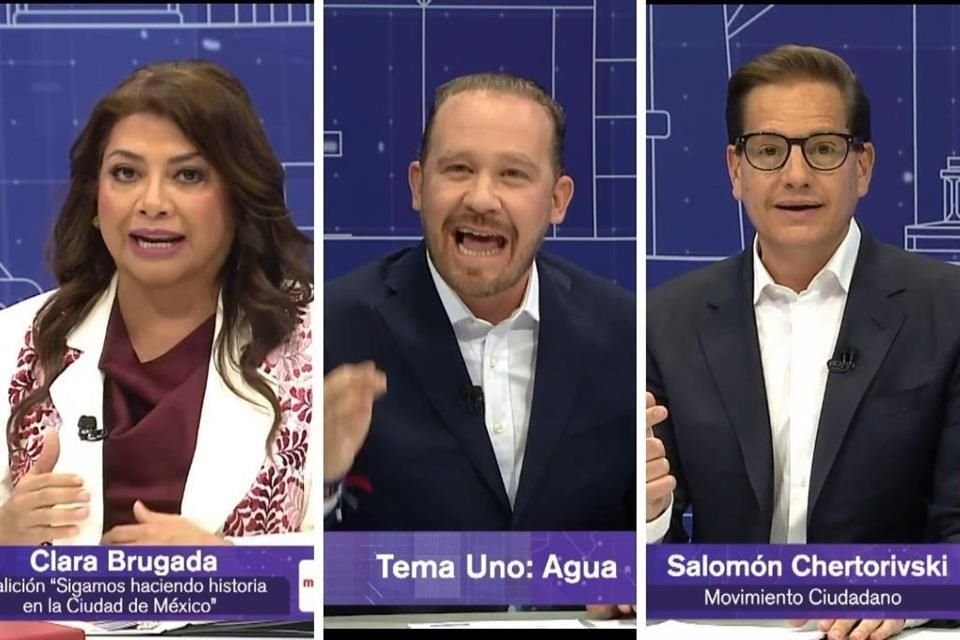 El segundo debate por la Jefatura de la CDMX, que está centrado en el tema de agua, arrancó con descalificaciones entre los aspirantes.