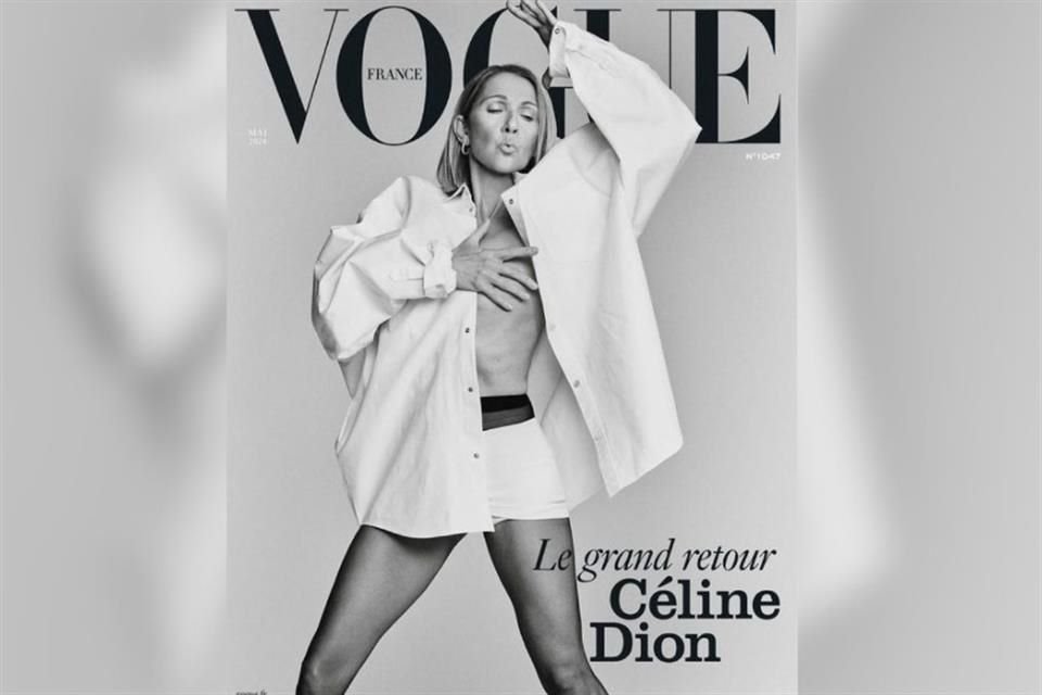 Celine Dion posó en la revista Vogue Francia.